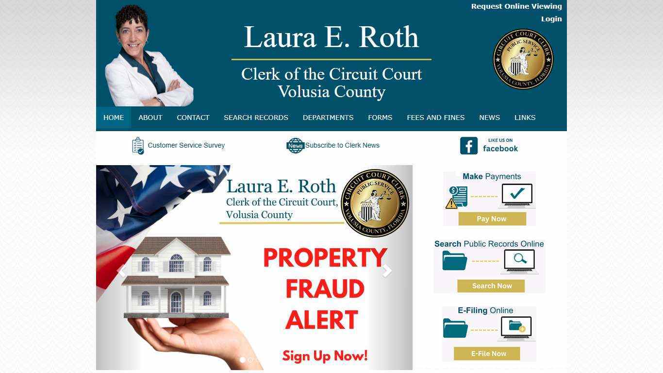 LAURA E. ROTH | Clerk of the Circuit Court, Volusia County Florida